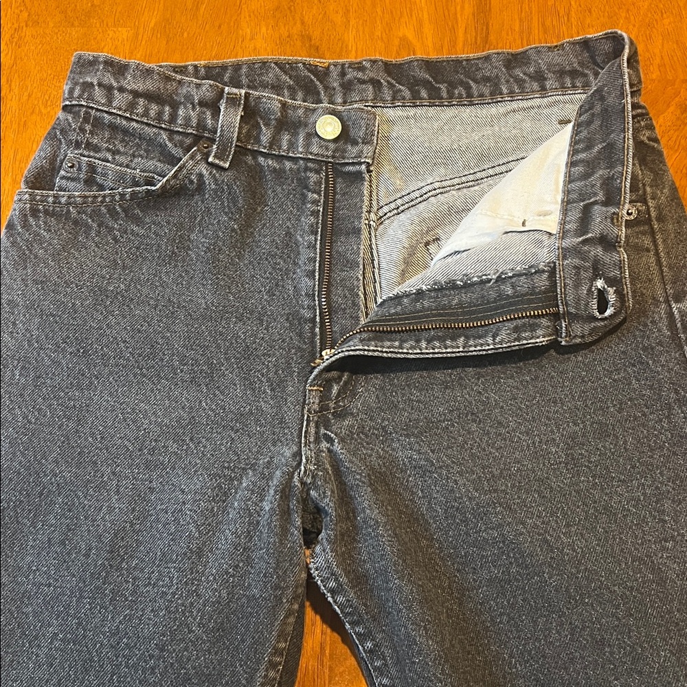 Vintage Orange Tab Levi's 31x30 Faded Black - Picture 8 of 16